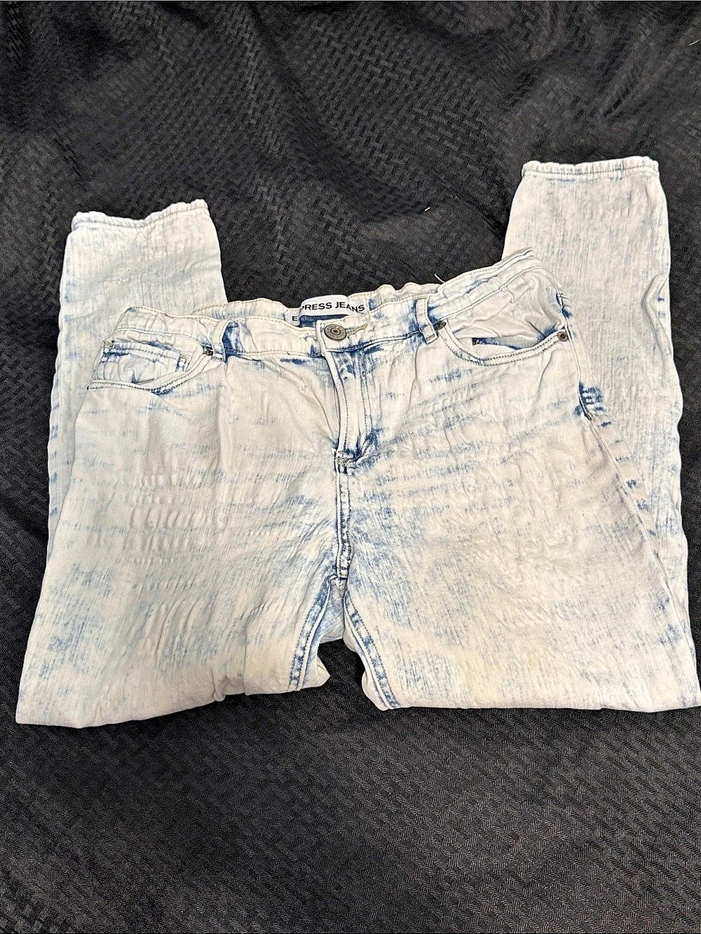 Express High Rise Ankle Legging Jeans Blue Size 8